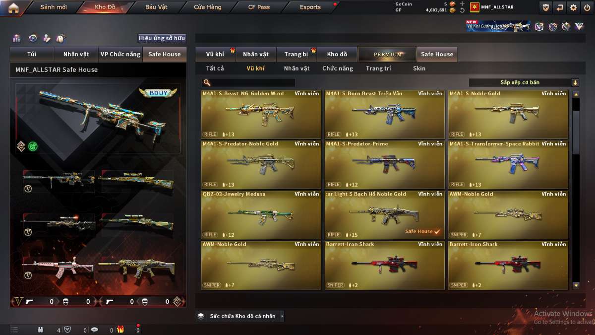 shop acc cf uy tin gia re